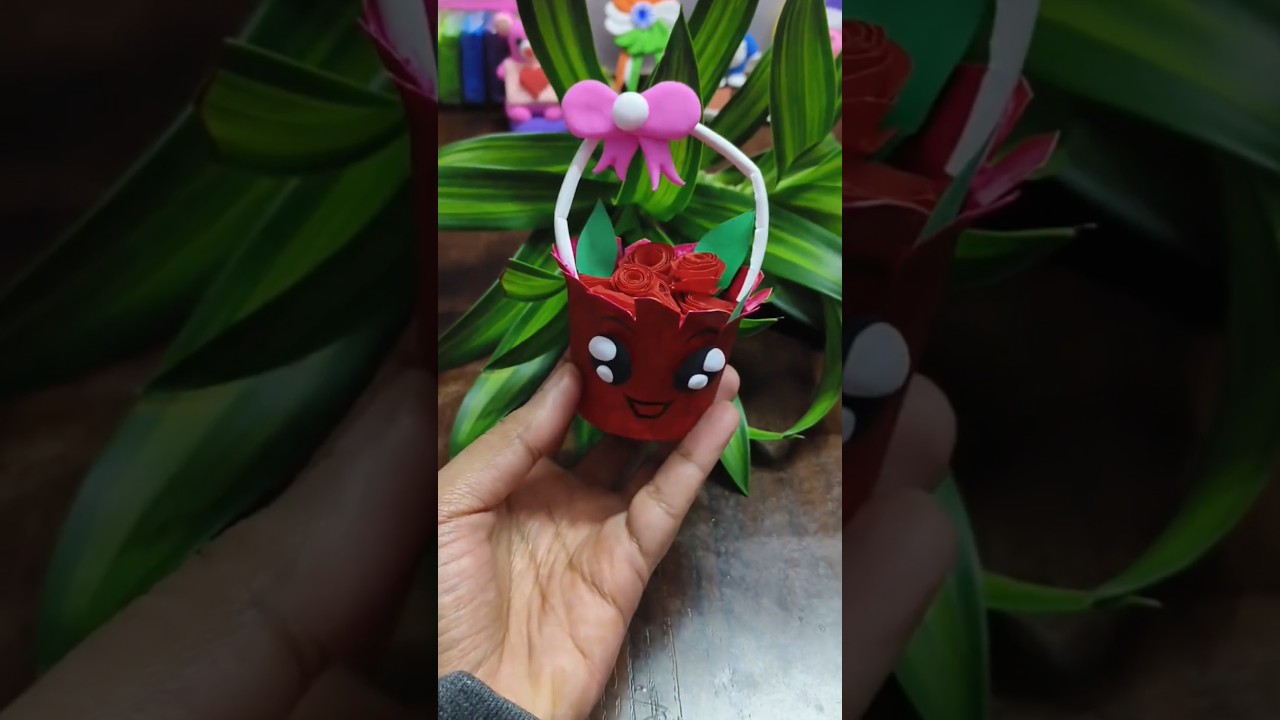 Flower bouquet using waste 💐