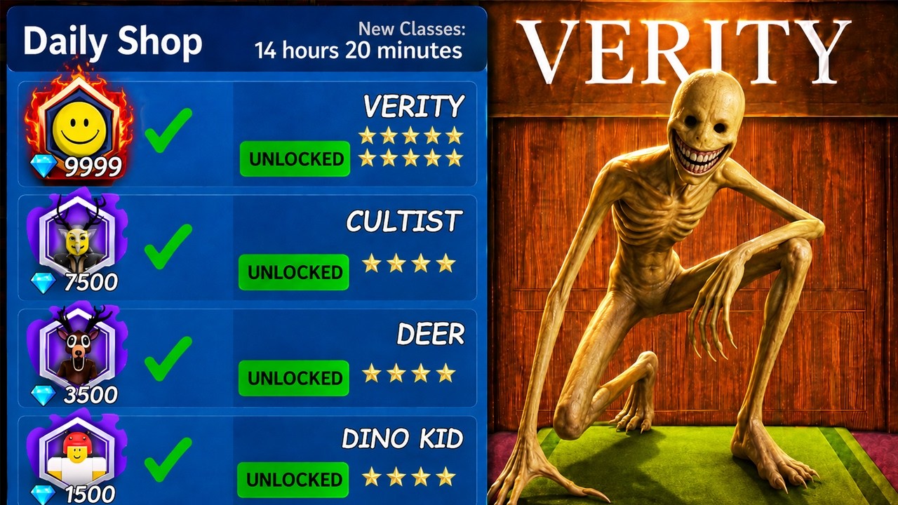 I Unlocked VERITY CLASS in 99 Nights!