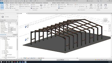 Tạo khung nhà thép tiền chế đầy đủ mối nối trong Revit 2020