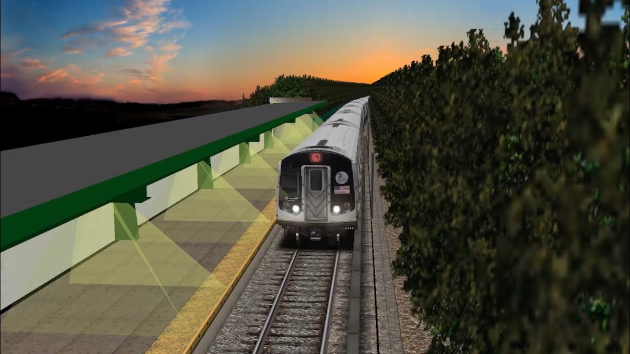 [OpenBVE] R143 L full ride from 8th Ave to Rockaway Pkwy - YouTube