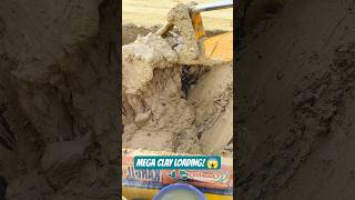 Dangerous Wet Clay Loading by JCB Operator | Satisfying Heavy Equipment Work 🚜💥