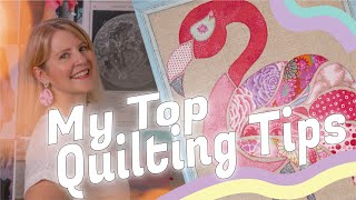 MY TOP TIPS FOR MACHINE QUILTING! (All the details, perfect for beginners)