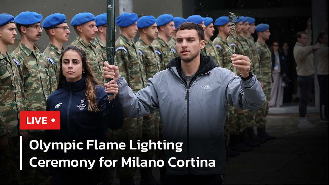 LIVE: Olympic Flame Handover Ceremony in Athens | 2026 Milano-Cortina Winter Olympics | AD1Z