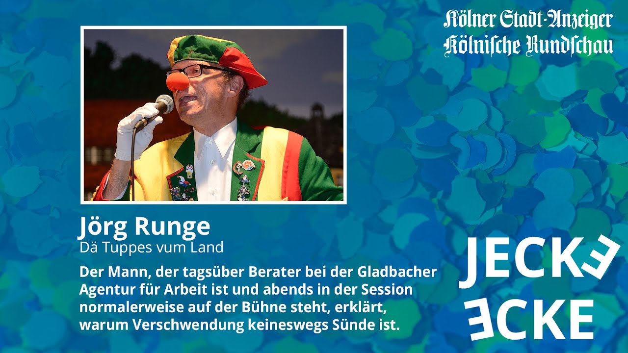 Jecke Ecke: Jörg Runge, Dä Tuppes vum Land