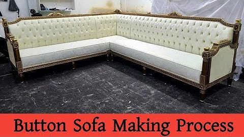 How To Make Arabian Style Ten Seater  Button Sofa Majlis Step By Step Process | Farhad Furniture