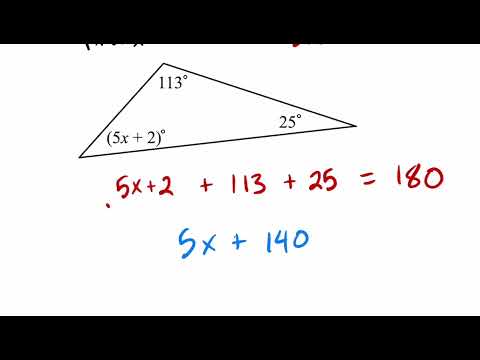 Triangle Sum Theorem Example
