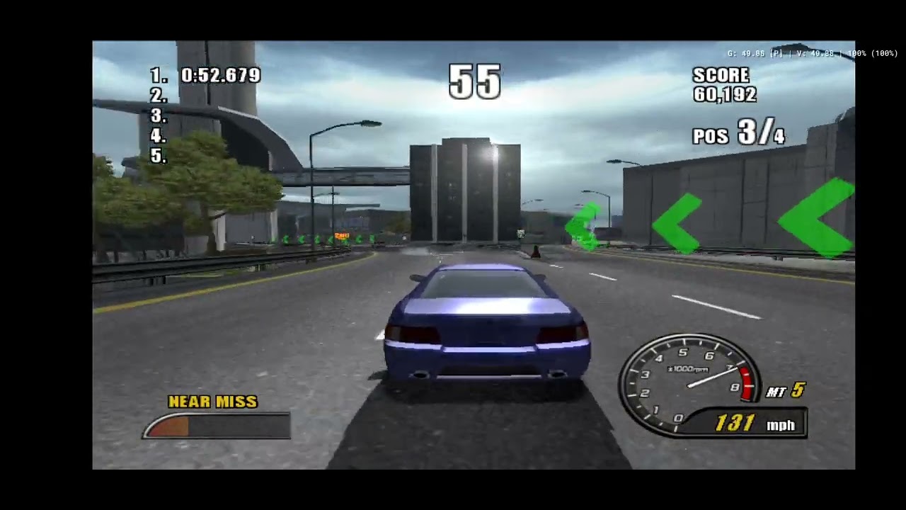 Burnout 2: Point Of Impact - Pacific Gate Grand Prix Revenge Race 1(AetherSX2)