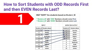 SQL Interview Question and Answers How to Sort Students based on student_id