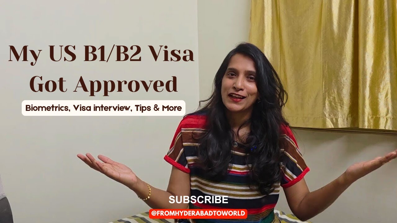 My US B1/B2 Visa Got APPROVED | Biometrics + Visa Interview Experience & Tips | Telugu Travel Vlogs