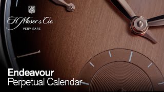 Endeavour Perpetual Calendar Smoked Salmon - H. Moser & Cie. // 1800-2007