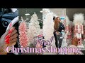 Final Christmas 2022 pink girly shop with me | decor shopping, nails, Thanksgiving prep | At Home 🎄🎀