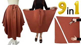 No Zipper No Elastic Make New Very Easy Skirt And Wear 9 Different Styles