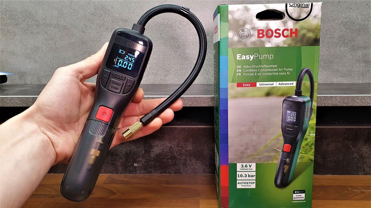 Bosch EasyPump – The compressed air pump for home or on the road » MHW Bike  Magazine