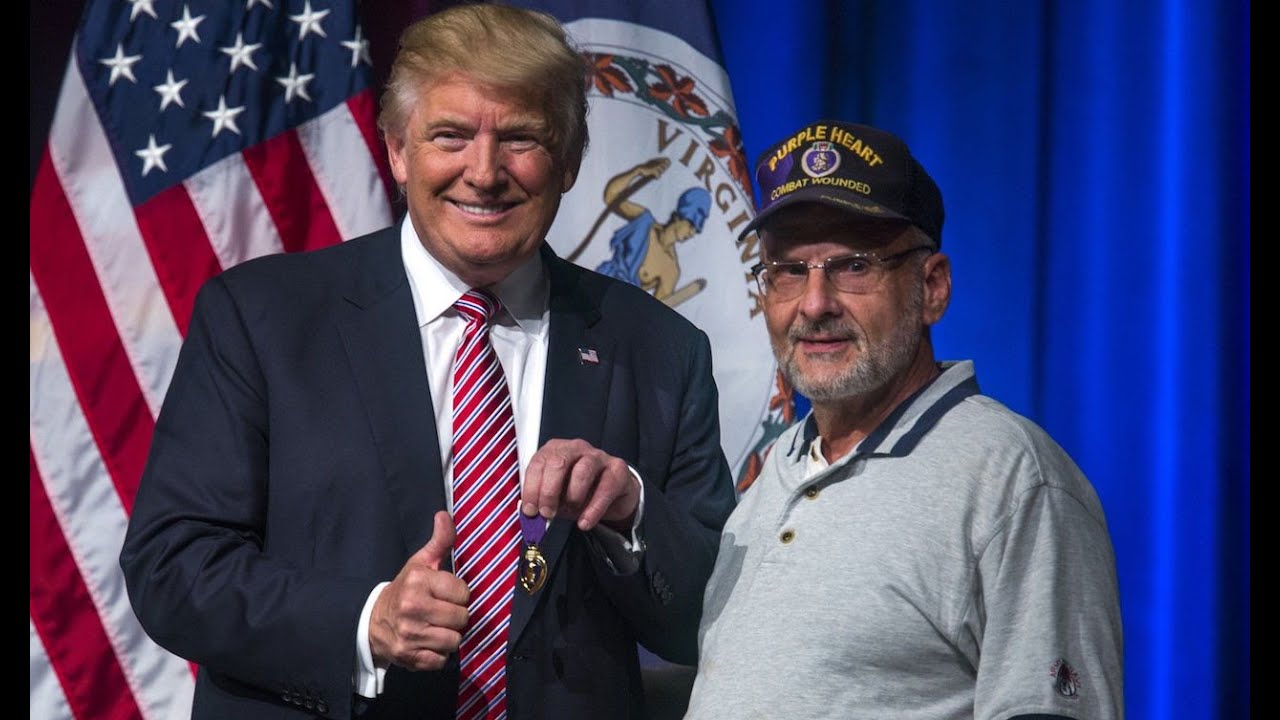 Draft Dodger Trump Accepts Some Poor Guy's Purple Heart