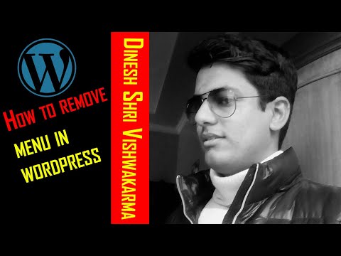#dineshshrivishwakarma #dinesh shri vishwakarma How to remove menu in wordpress