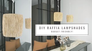 Boho Budget Firendly Lights Tutorial | DIY Raffia Lampshades | How to Make an Easy Pendant Light