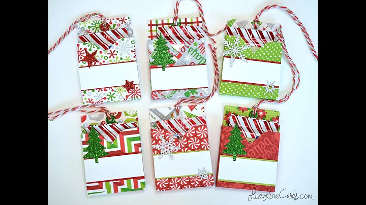 Candy Filled Christmas Tags with Envelope Punch Bo...