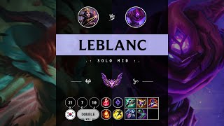 LeBlanc Mid vs Malzahar - KR Master Patch 14.9