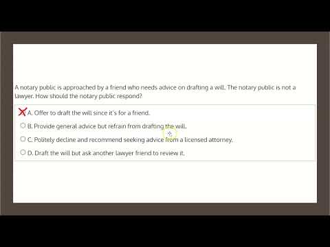 NYS Notary Public iPREP Professional Conduct Q2