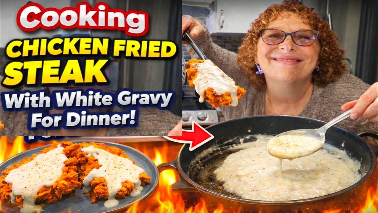 Lets Cook the Ultimate Southern Chicken Fried Cubed Steak With White Gravy for Dinner!