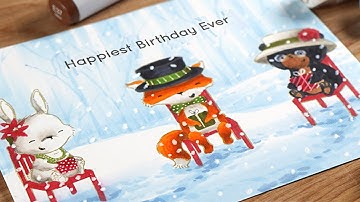 Create in Color with Sandy Allnock - Copic Coloring a Winter Scene