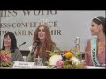Jannat e Kashmir में Miss World Karolina Bielawska  ki Press  Confrence#kashmir #missworld ##