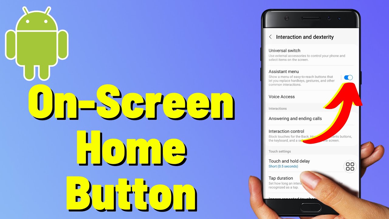 How To Enable On Screen Home Button On Samsung Galaxy YouTube