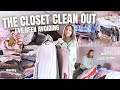 MASSIVE CLOSET & DRESSER CLEAN OUT🧺 declutterring, organizing, and donating