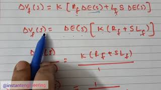 Btech 3-2 EEE PSOC | Unit 1 Lec2. Transfer function of Synchronous Generator and Steam turbine set