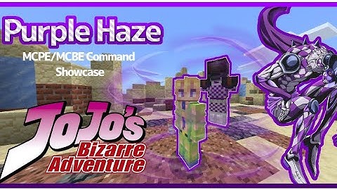 MCPE/MCBE Jojo Command Showcase | Purple Haze