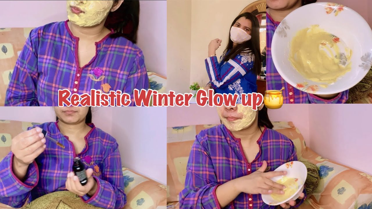 Realistic Winter GLOW - UP Routine| Glass Skin Care👱‍♀️