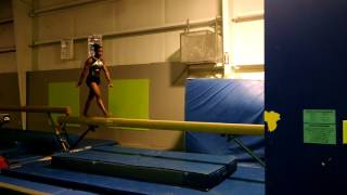 Celebrity Switch leap, straddle jump. Profile