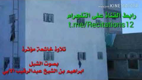 تلاوة خاشعة بصوت ابراهيم بن عبدالرقيب اﻹبي