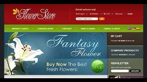 Preview White Flower Shop Magento Theme by Delta TMT
