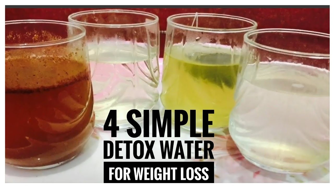 4 Summer Detox Water for Weight LossLose weight,Belly Fat,Cleanse and