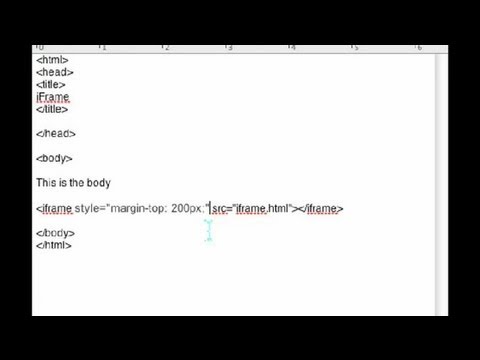 The Best Way to Push an iFrame Down : Using a Mac