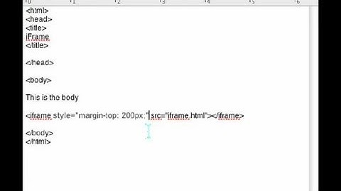 The Best Way to Push an iFrame Down : Using a Mac