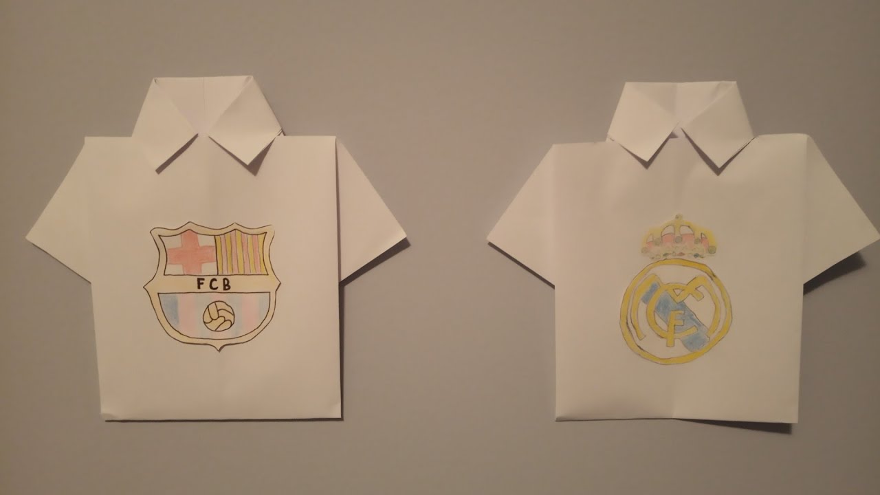 Origami Football Shirt Of Paper YouTube origami-football-shirt-of-paper-youtube