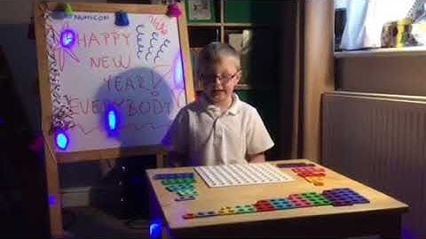 Numicon maths with Mate - New Year video