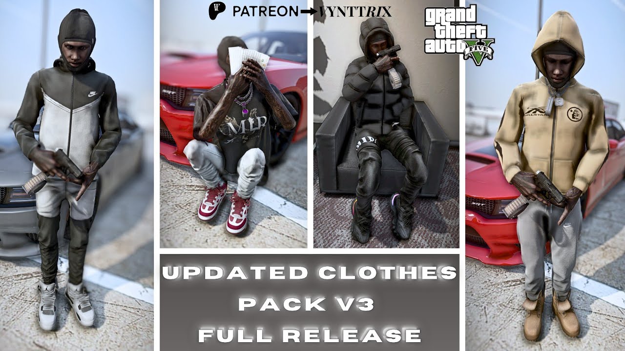 Story Mode Clothes Pack V3 For GTA 5 | MP Male