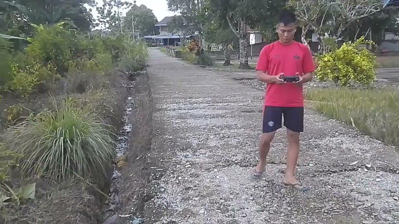 UJI COBA  DRONE MINI CLEAIR O2 DI KETINGGIAN 20 METER