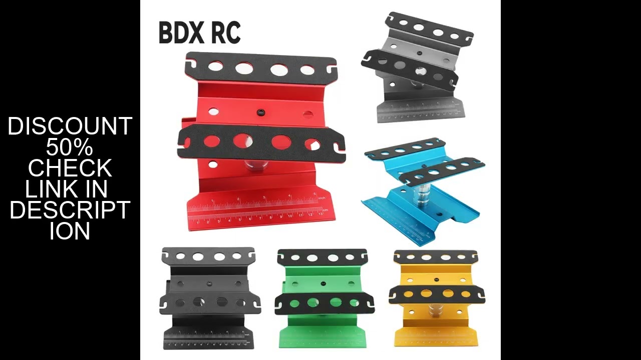 Metal Repair Station Work Stand Assembly Platform for 1/10 1/8 1/12 RC Car TRX-4 Axial SCX10 II RC C