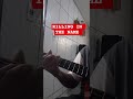 toque só em uma corda, KILLING IN THE NAME