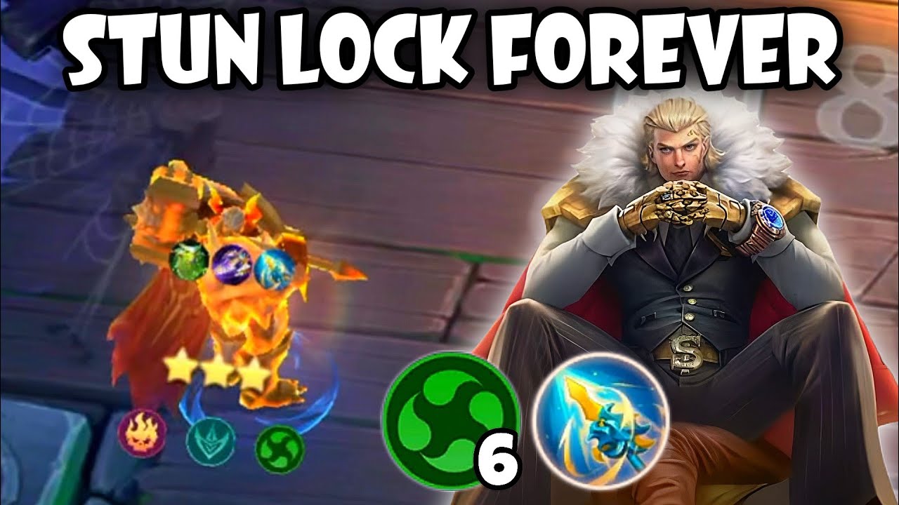 TIGREAL ELEMENTALIST META STUN LOCK FOREVER !! UNLIMITED STUN TRICK !! MAGIC CHESS MOBILE LEGENDS