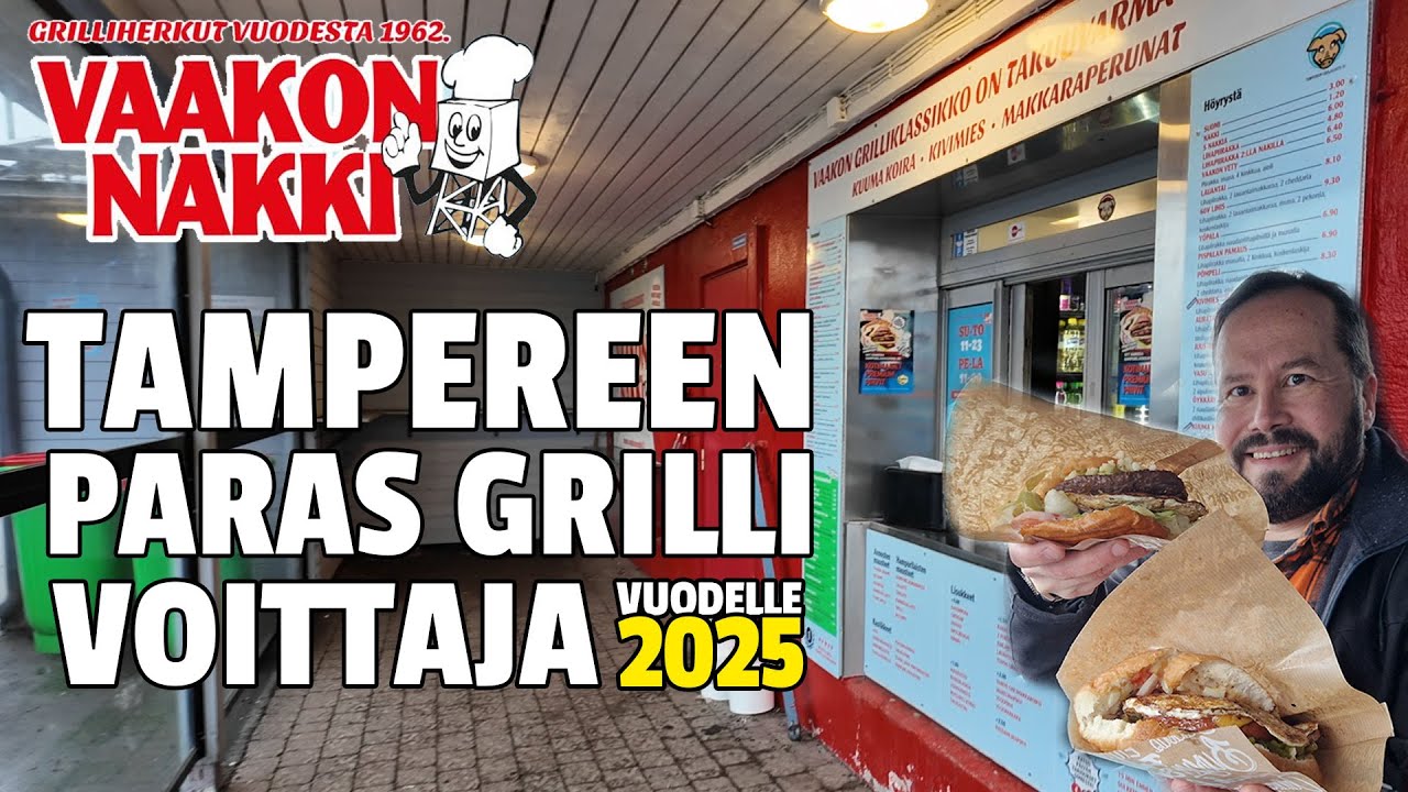 TESTISSÄ VAAKON NAKKI - PARAS  TAMPERELAINEN GRILLI - VOITTAJA VUODELLE 2025