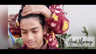 Men head massage for relaxation || Head massage therapy