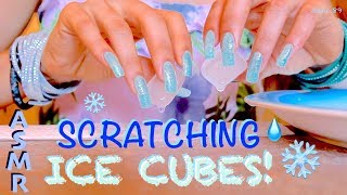 🎧 binaural ASMR 💦 ❒ nail-SCRATCHING ◘ ICE CUBES! ❄️ So wet & satisfying... ◈ screenshot 4