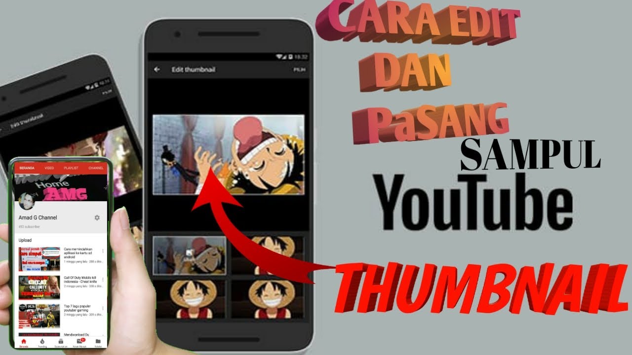 Cara edit thumbnail youtube di android | keren 