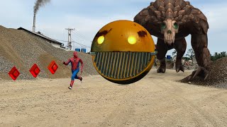 Tample Run2 vs Spider-Man and Pacman in Real life! ||Spider-Man Coin Escape! screenshot 5