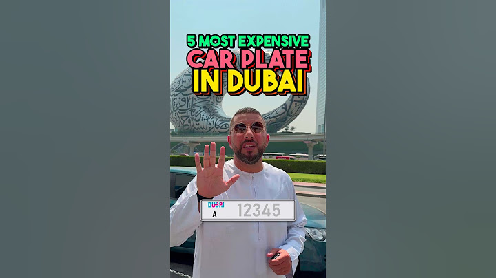 5 MOST EXPENSIVE CAR PLATE IN DUBAI